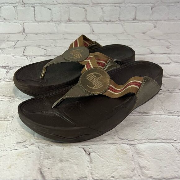 Fitflop Women's Walkstar Toe-Post Sandals size 8 - Picture 1 of 5